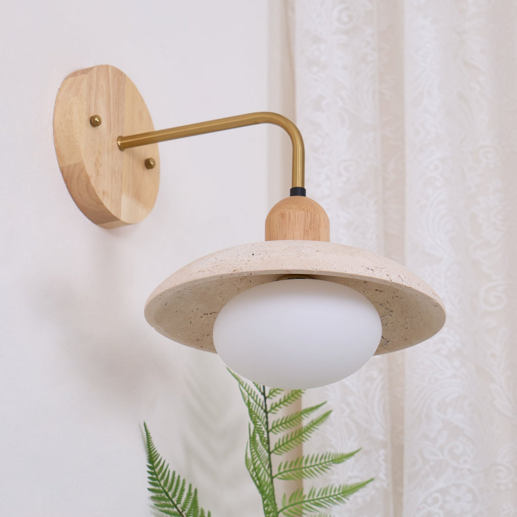 Rardencove Travertine Wall Light-Moonnatur
