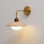 Hildenheath Travertine Wall Light-Moonnatur