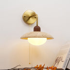 Hildenheath Travertine Wall Light-Moonnatur