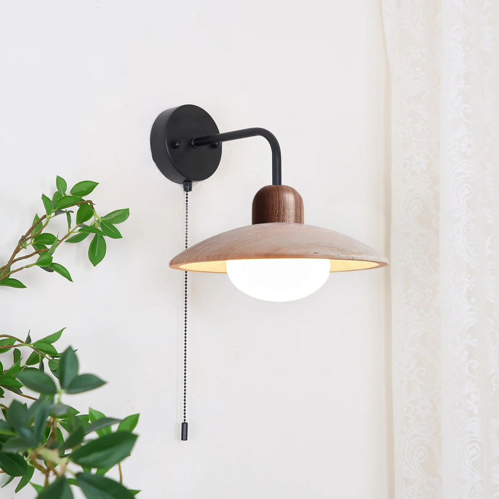 Hildenheath Travertine Wall Light-Moonnatur