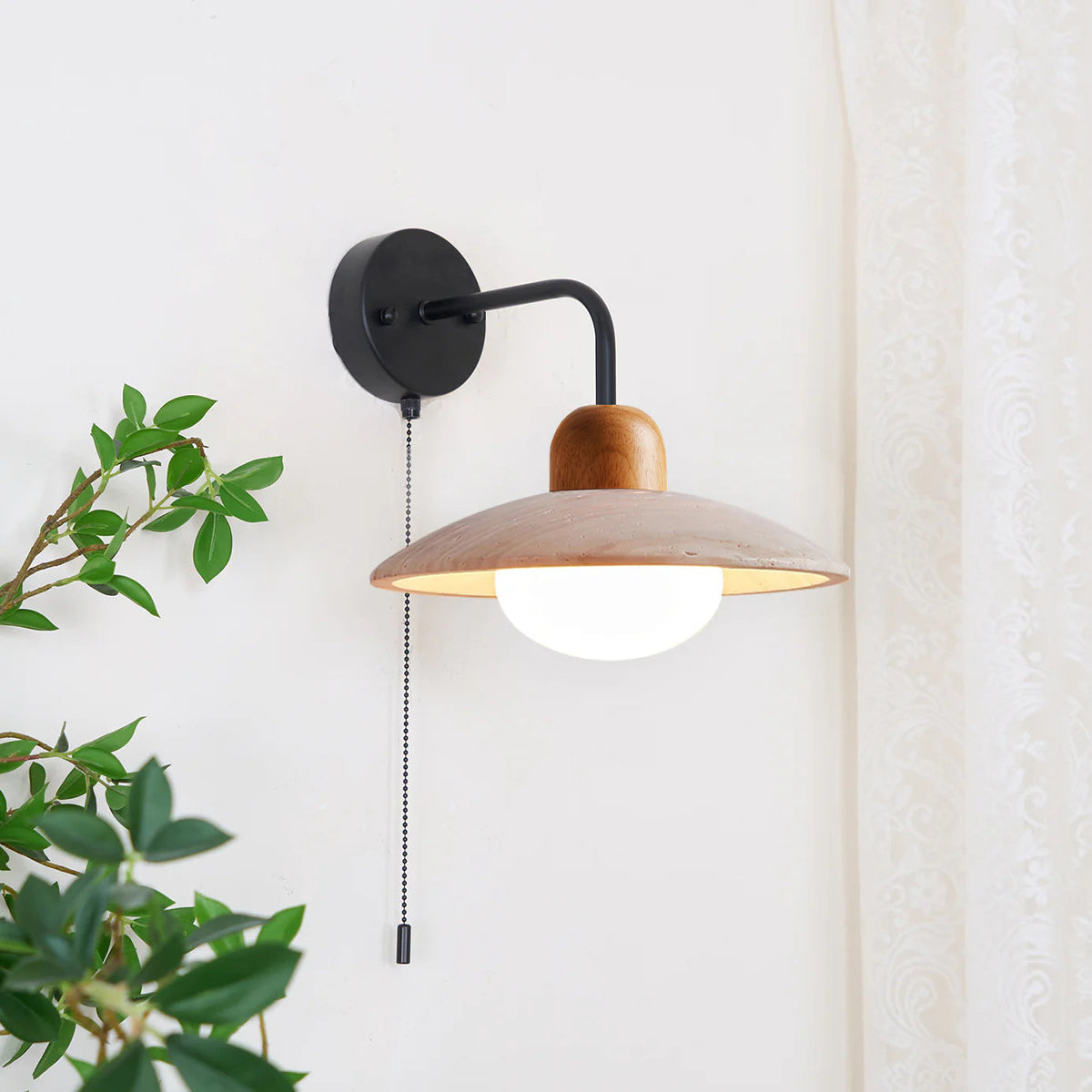 Hildenheath Travertine Wall Light-Moonnatur