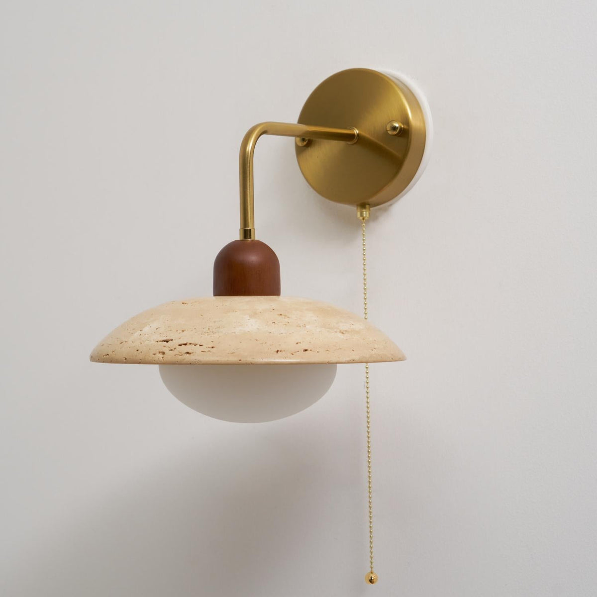 Hildenheath Travertine Wall Light-Moonnatur