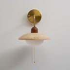 Hildenheath Travertine Wall Light-Moonnatur