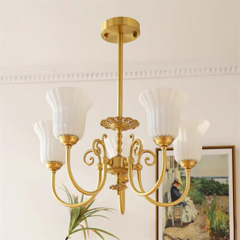 Cumberwynne Glass Chandelier-Moonnatur