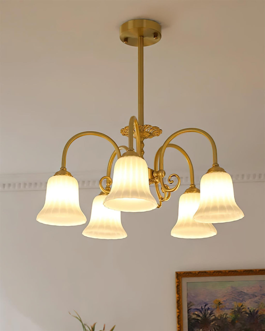 Cumberwynne Glass Chandelier-Moonnatur