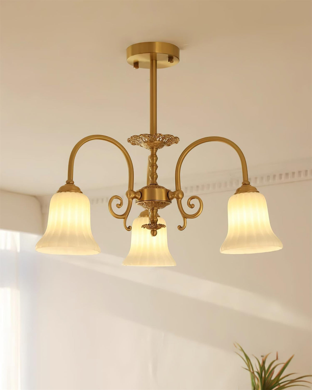 Cumberwynne Glass Chandelier-Moonnatur