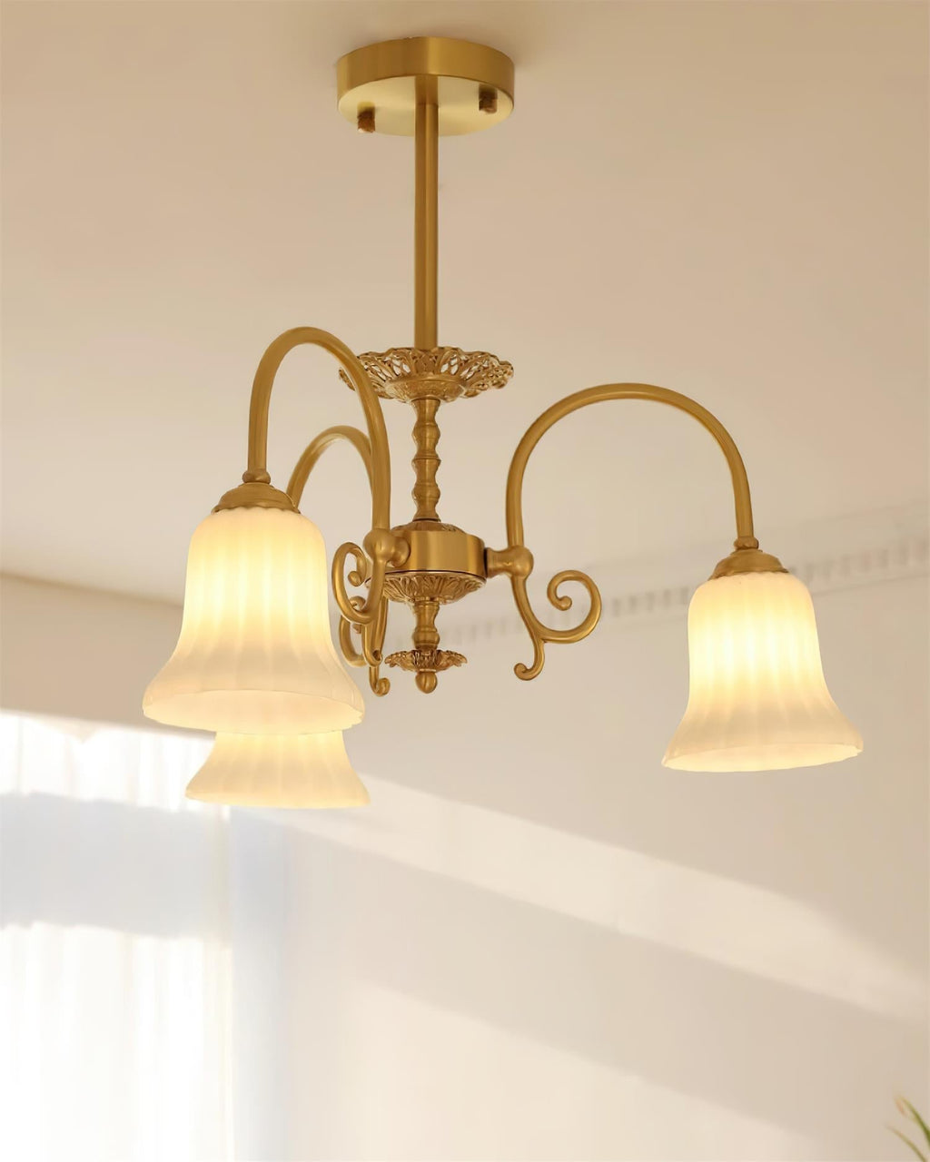 Cumberwynne Glass Chandelier-Moonnatur
