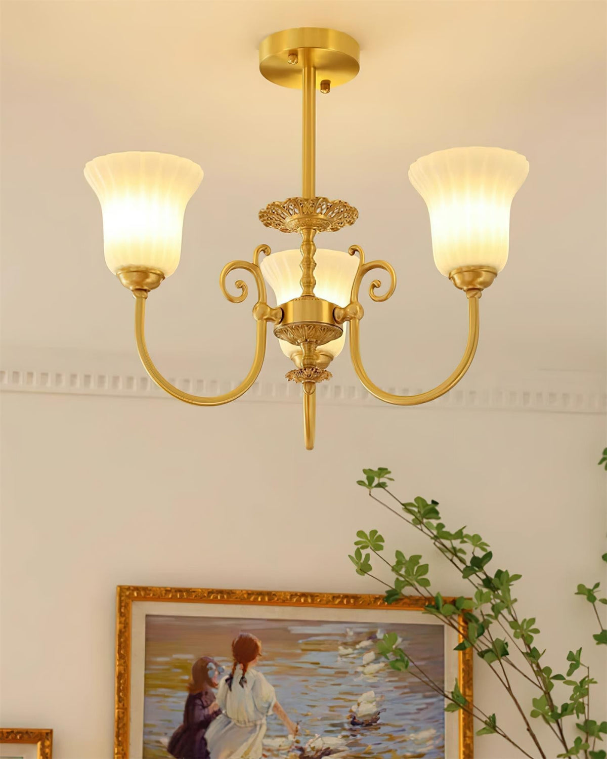 Cumberwynne Glass Chandelier-Moonnatur