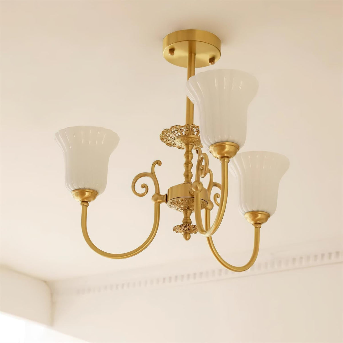 Cumberwynne Glass Chandelier-Moonnatur