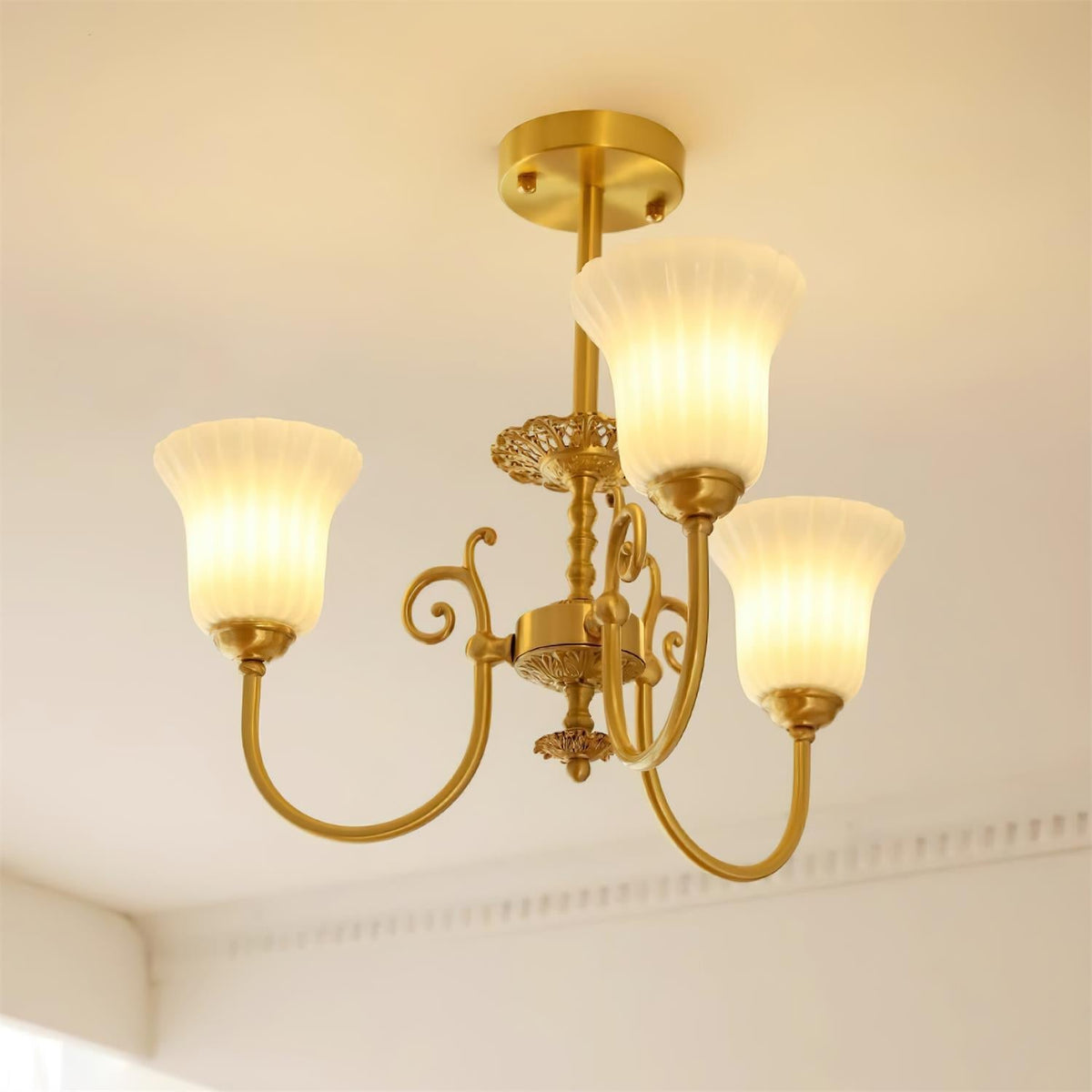 Cumberwynne Glass Chandelier-Moonnatur