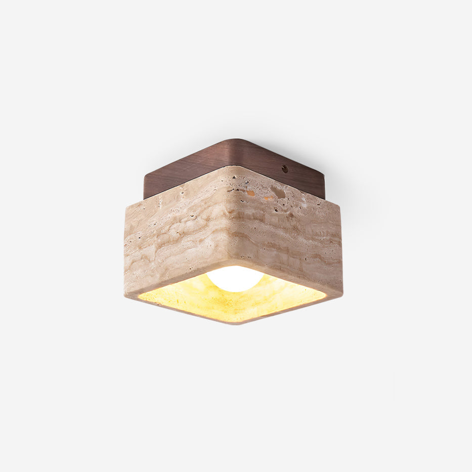 Elsenelis Travertine Ceiling Light-Moonnatur