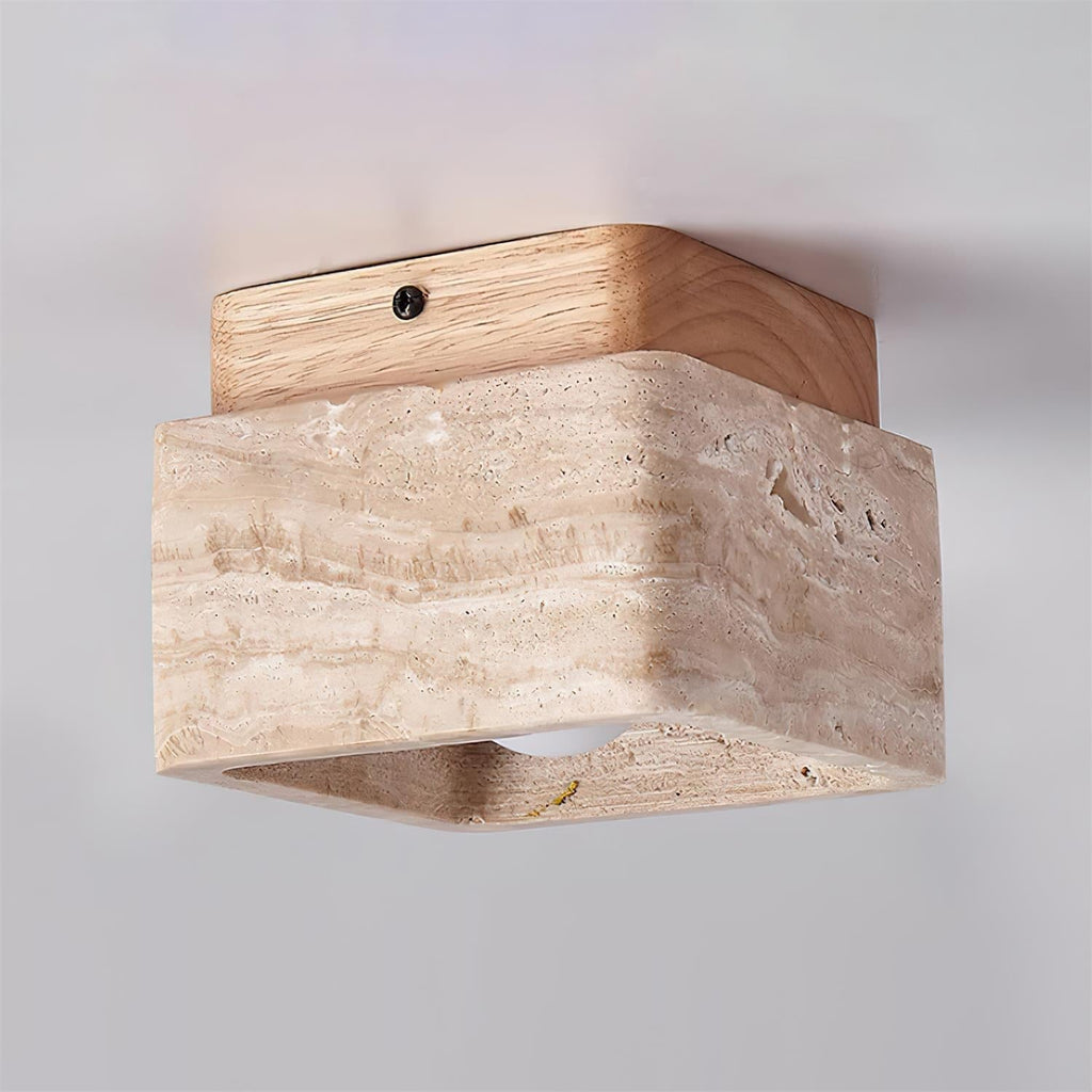 Elsenelis Travertine Ceiling Light-Moonnatur
