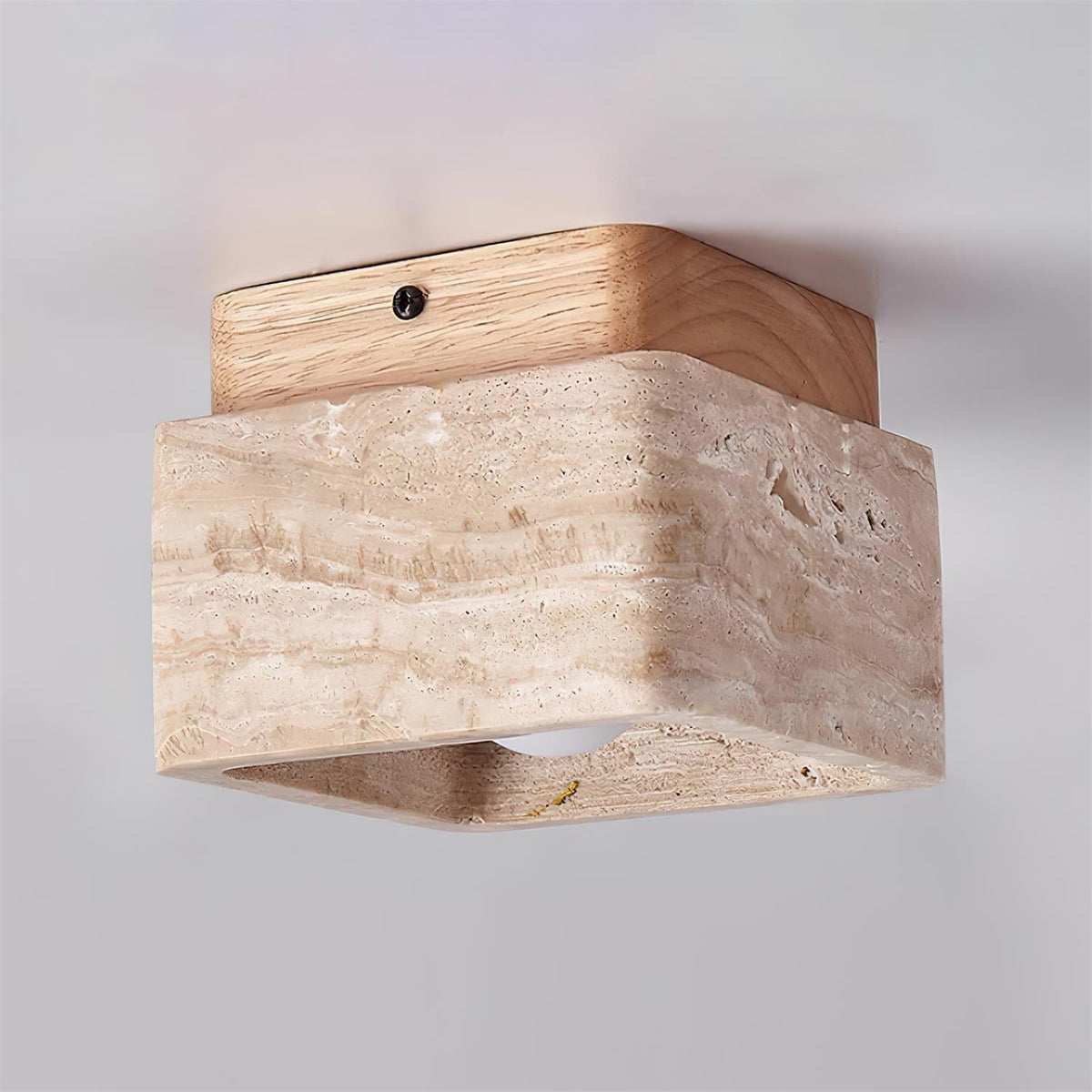 Elsenelis Travertine Ceiling Light-Moonnatur