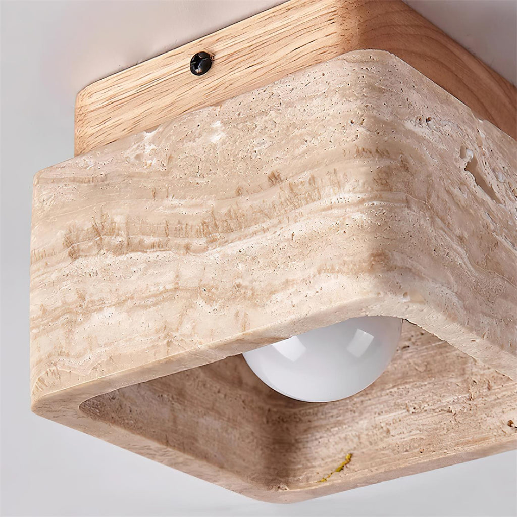 Elsenelis Travertine Ceiling Light-Moonnatur