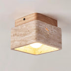Elsenelis Travertine Ceiling Light-Moonnatur