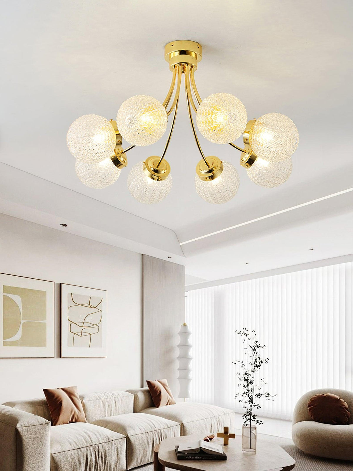 Sylvenia Glass Ceiling Light-Moonnatur