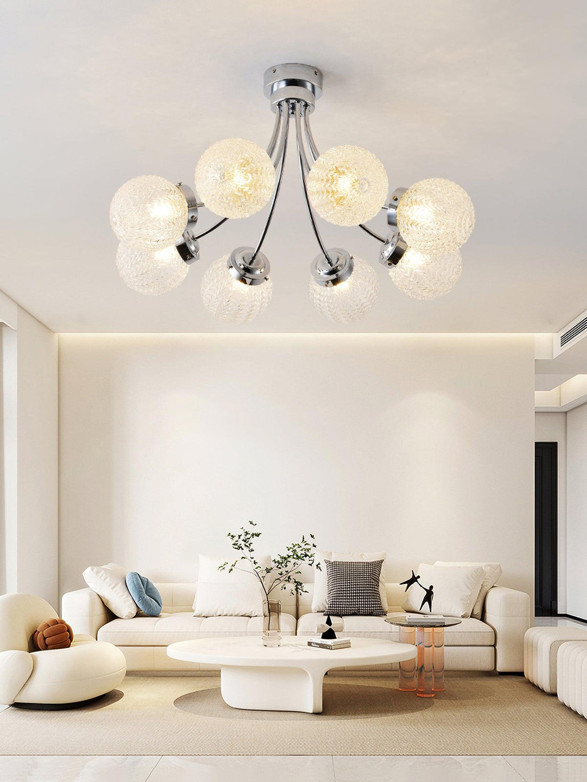 Sylvenia Glass Ceiling Light-Moonnatur