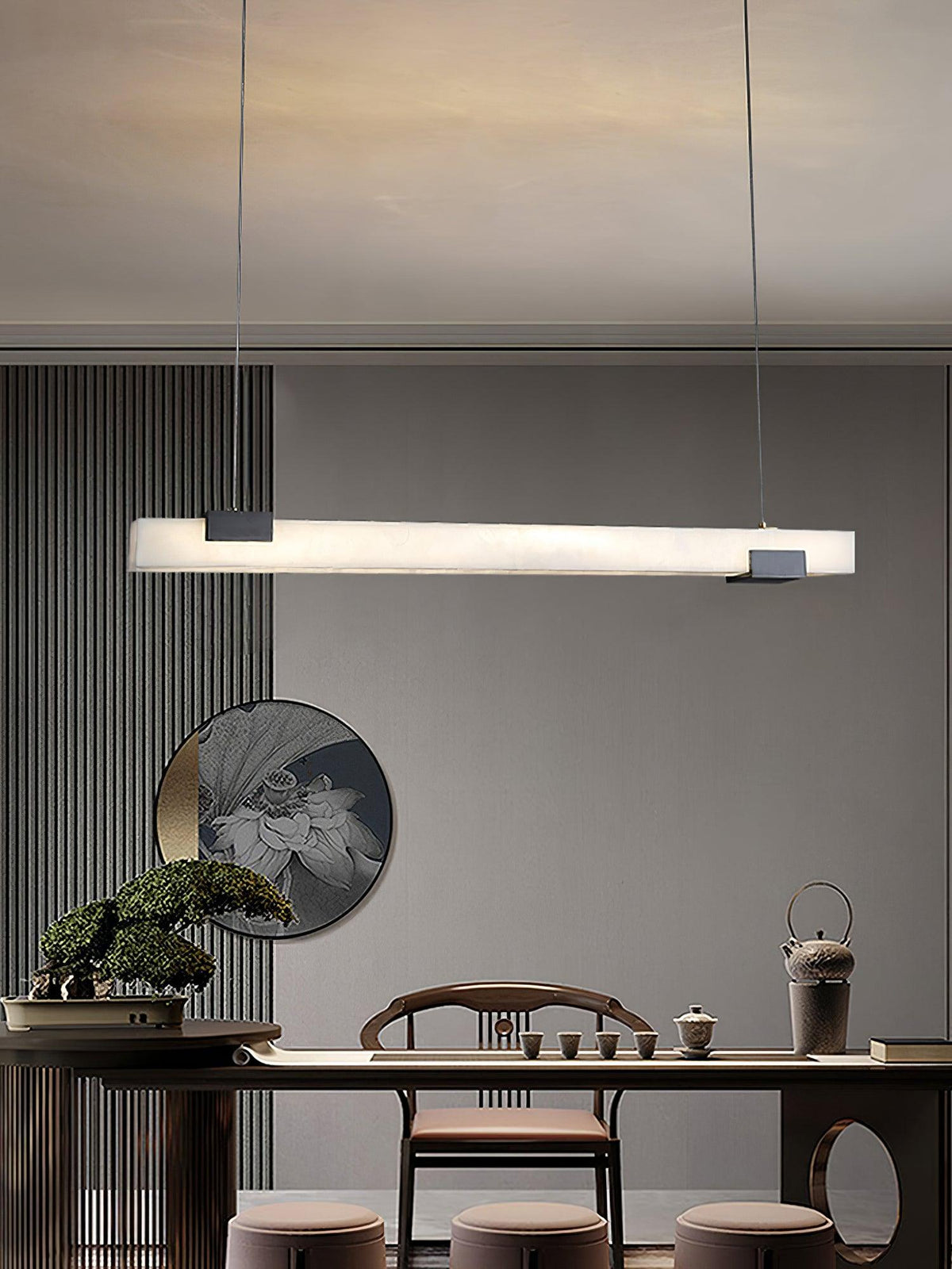 Redrenlyn Alabaster Pendant Light-Moonnatur