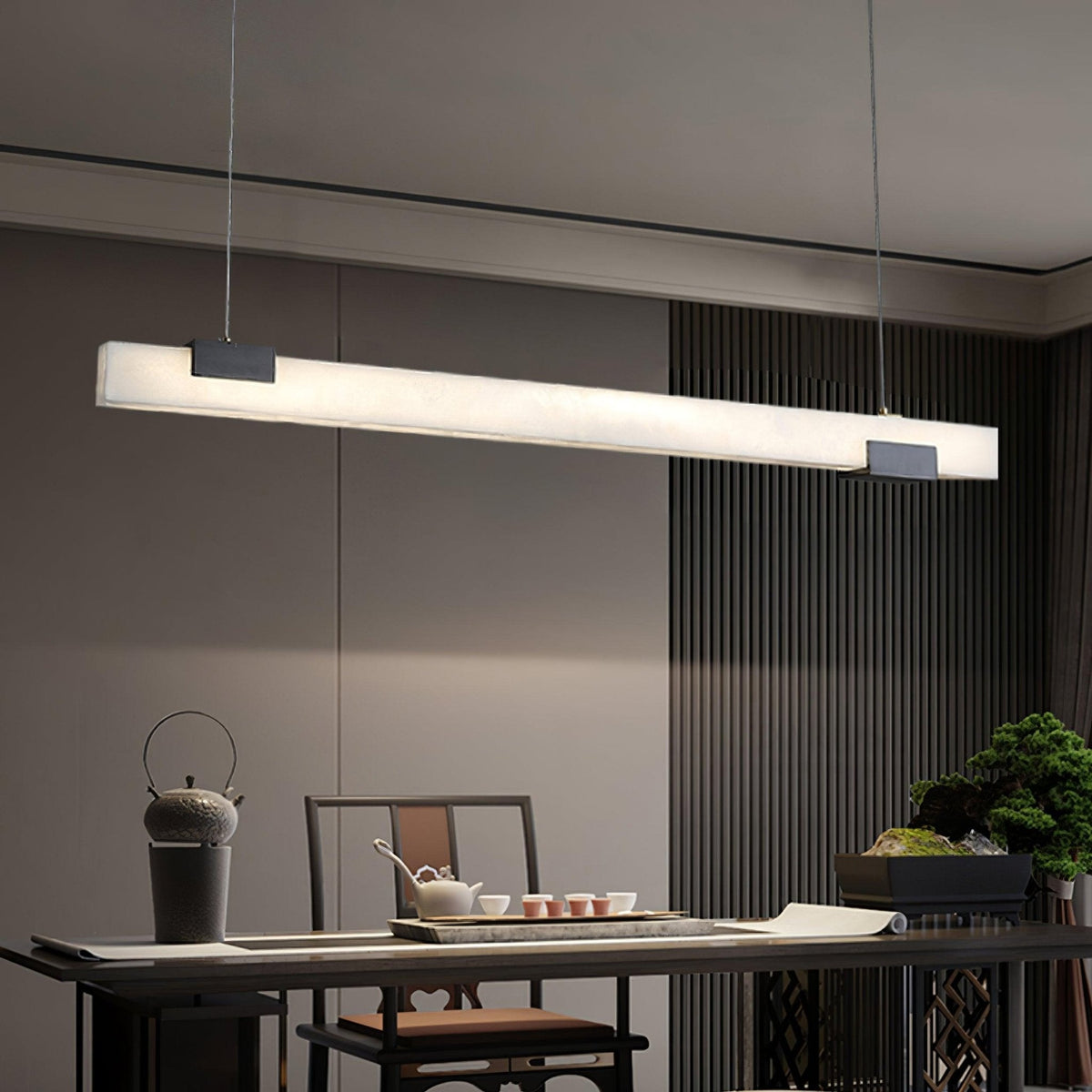 Redrenlyn Alabaster Pendant Light-Moonnatur