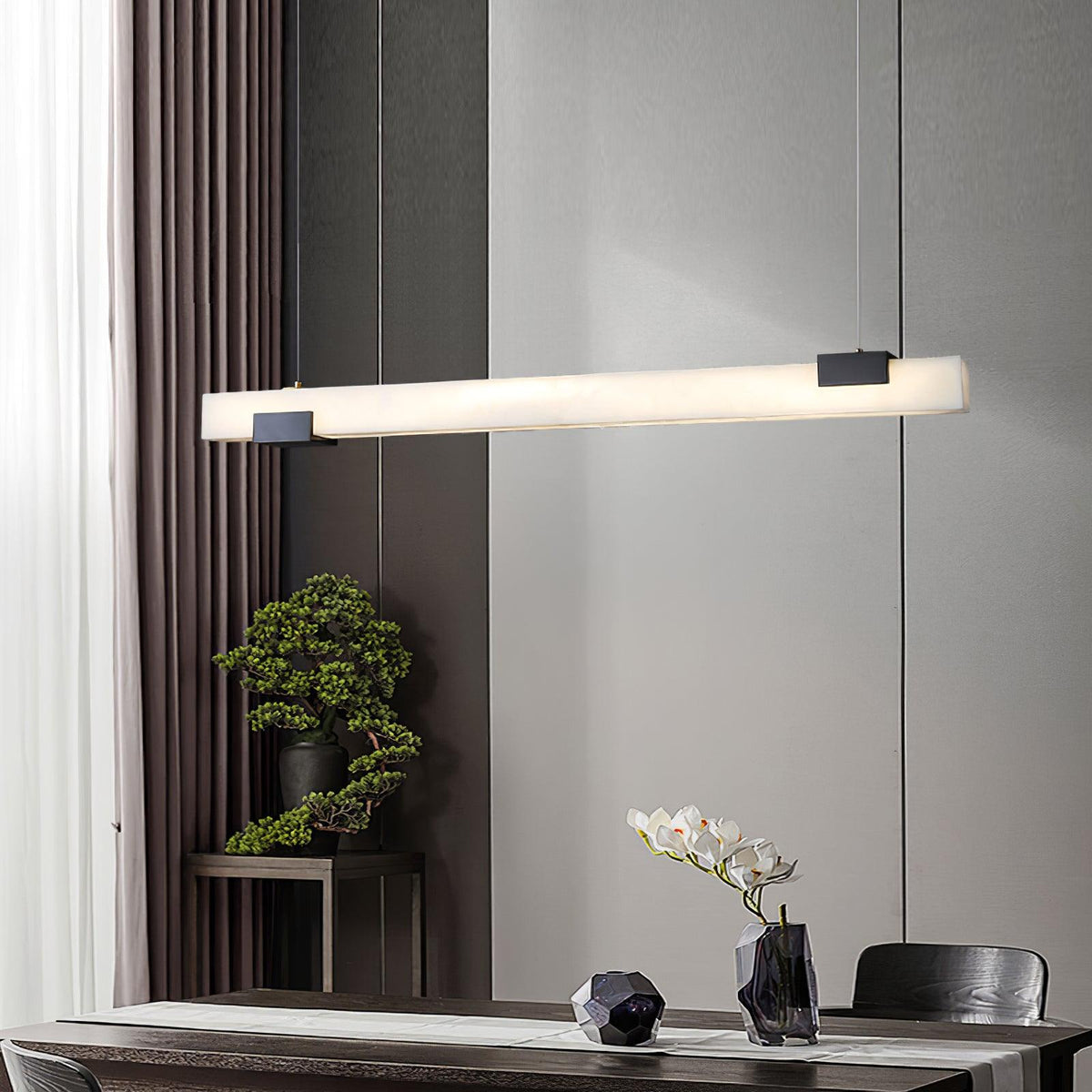 Redrenlyn Alabaster Pendant Light-Moonnatur