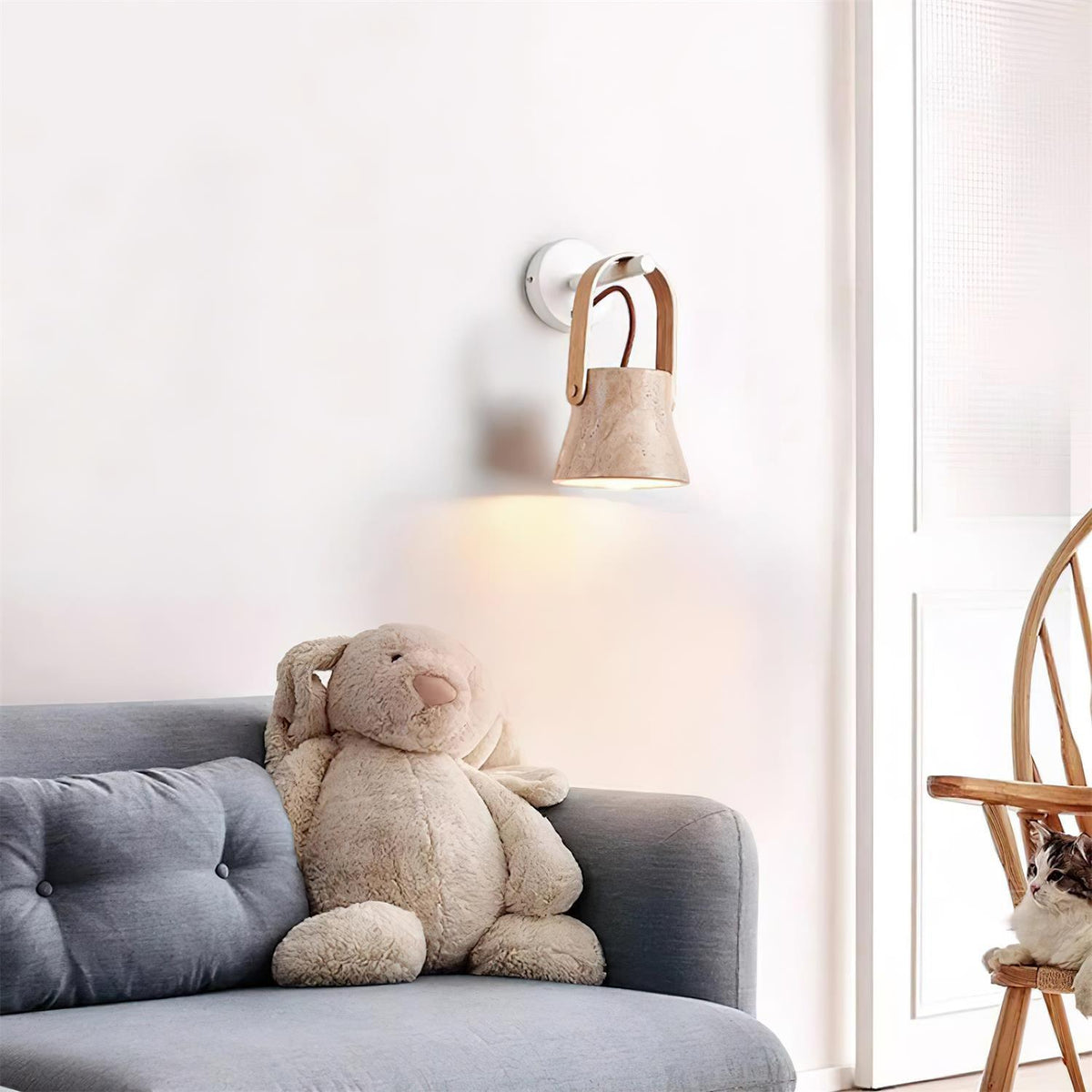 Tarnelwood Travertine Wall Light-Moonnatur