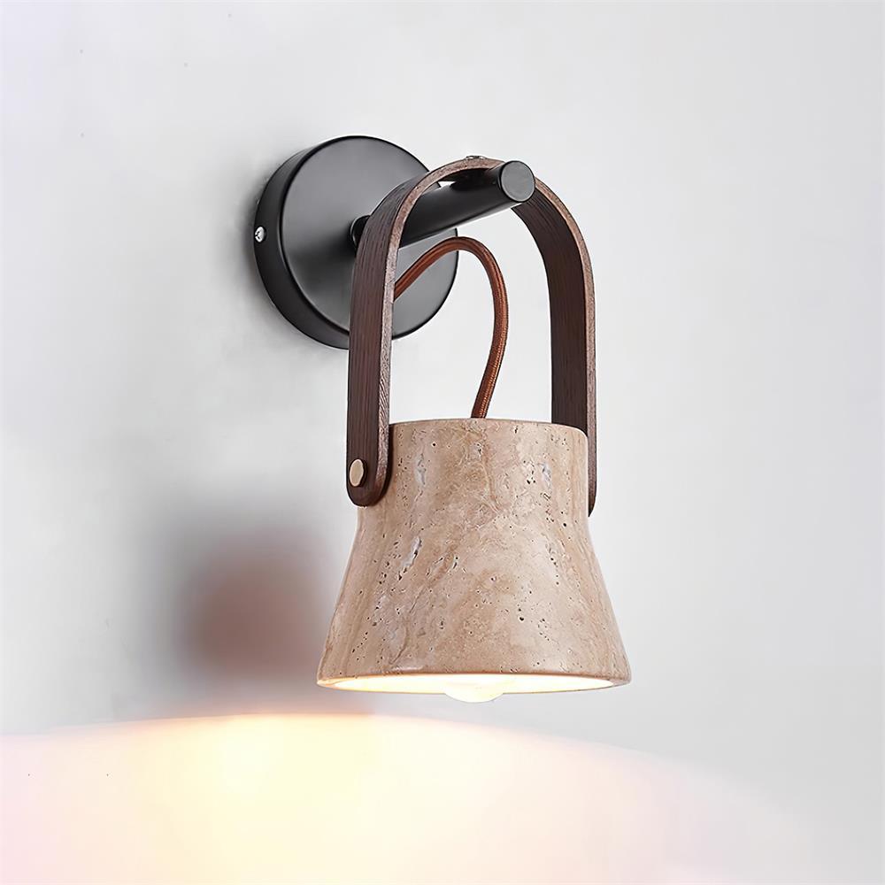 Tarnelwood Travertine Wall Light-Moonnatur