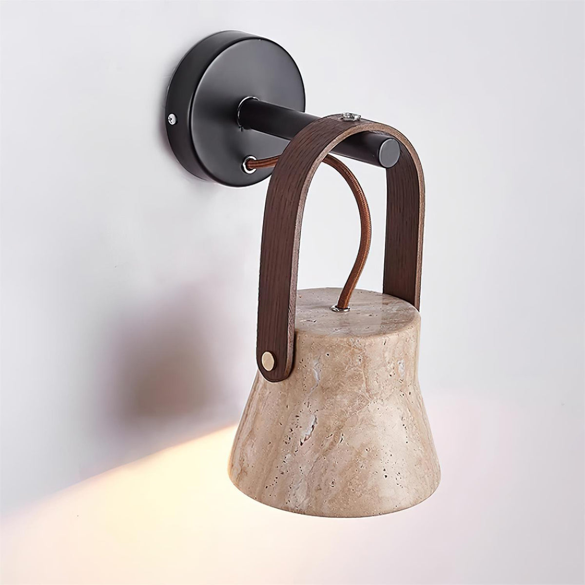 Tarnelwood Travertine Wall Light-Moonnatur