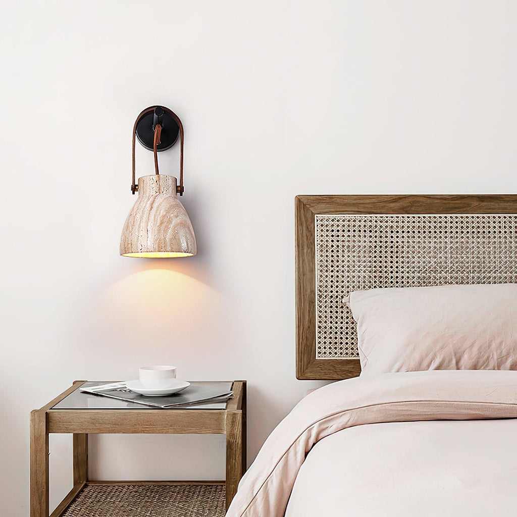 Tarnelwood Travertine Wall Light-Moonnatur
