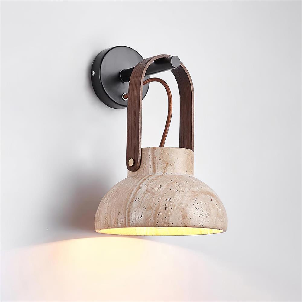 Tarnelwood Travertine Wall Light-Moonnatur