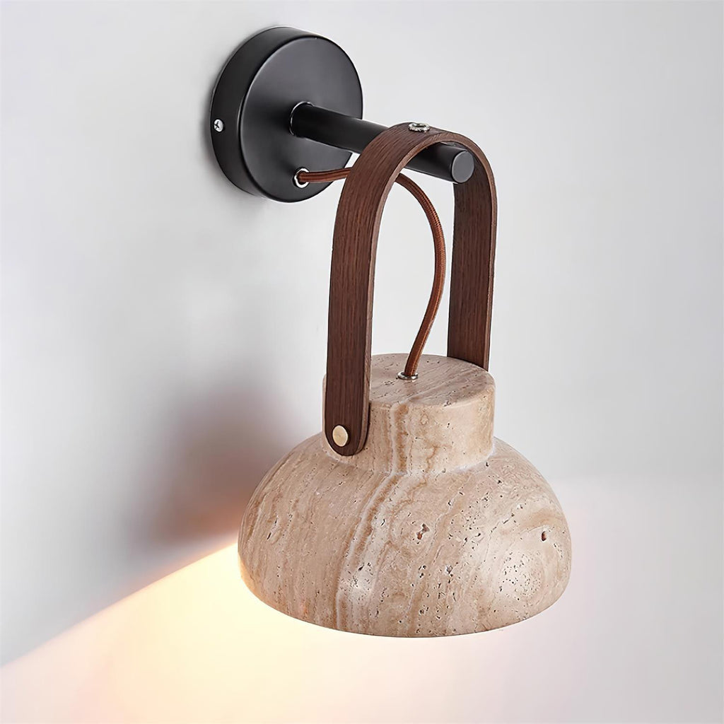 Tarnelwood Travertine Wall Light-Moonnatur
