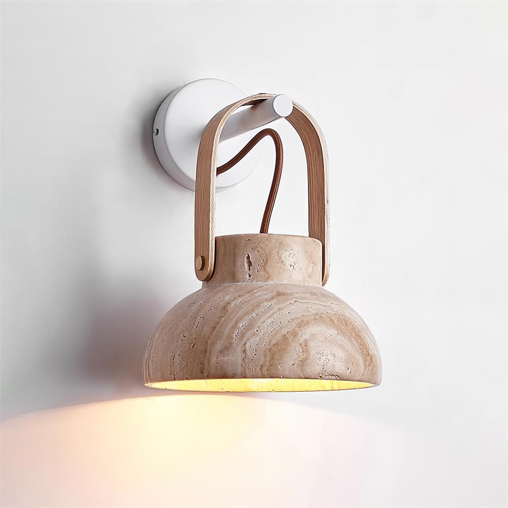 Tarnelwood Travertine Wall Light-Moonnatur