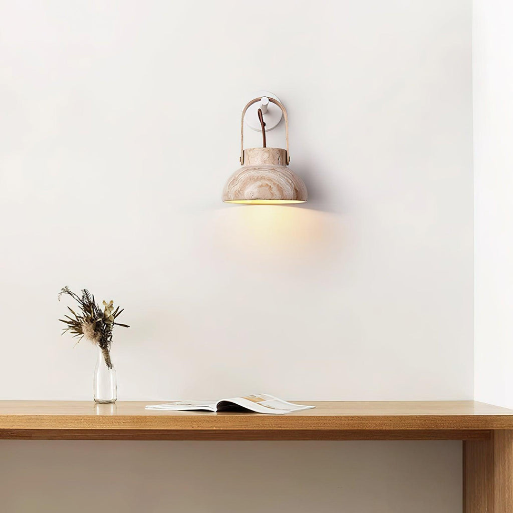 Tarnelwood Travertine Wall Light-Moonnatur