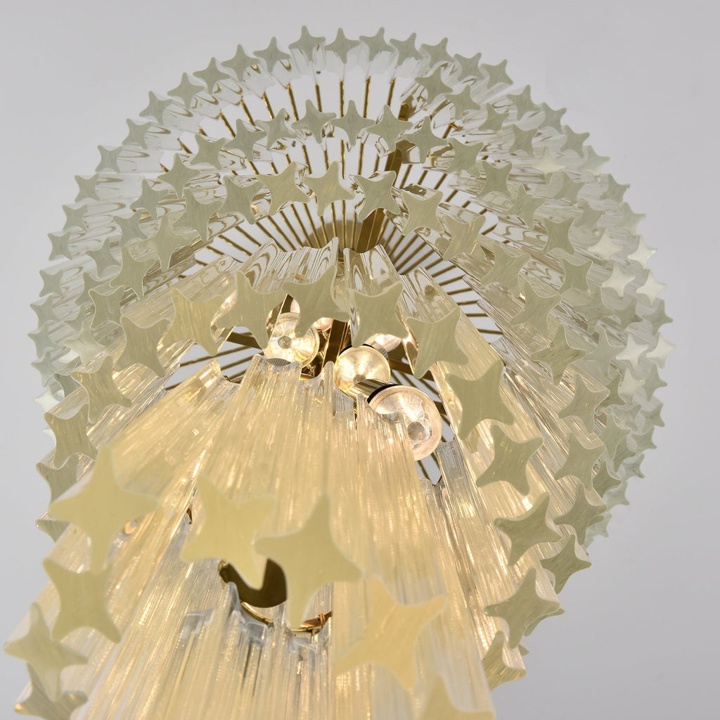 Zelvenmoss Glass Chandelier-Moonnatur