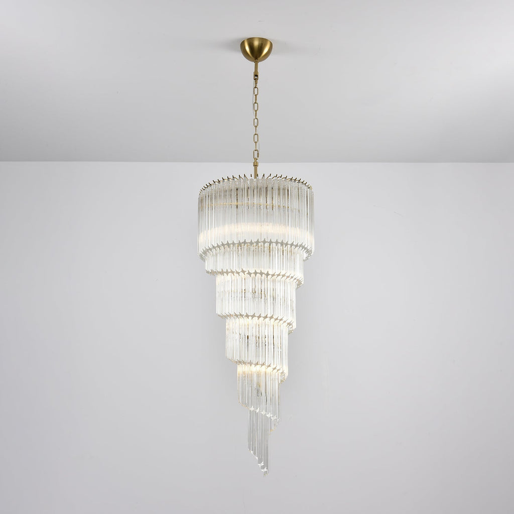 Zelvenmoss Glass Chandelier-Moonnatur