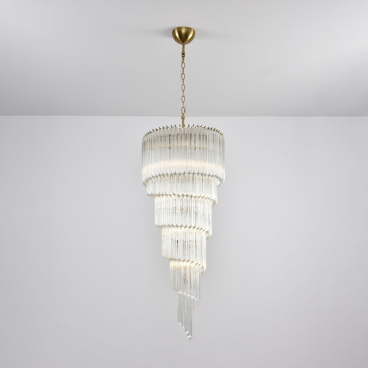 Zelvenmoss Glass Chandelier-Moonnatur