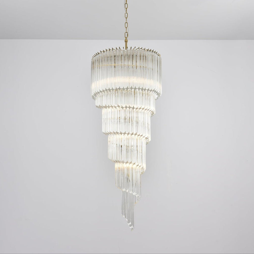 Zelvenmoss Glass Chandelier-Moonnatur