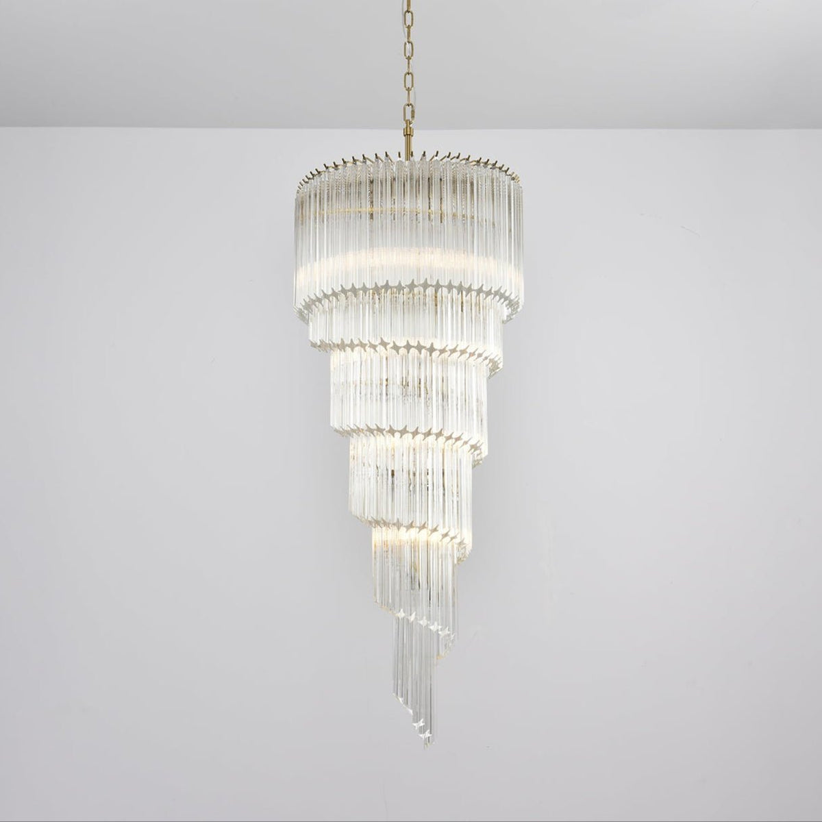 Zelvenmoss Glass Chandelier-Moonnatur