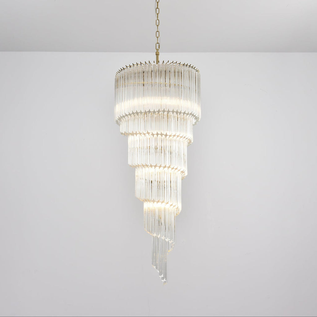 Zelvenmoss Glass Chandelier-Moonnatur
