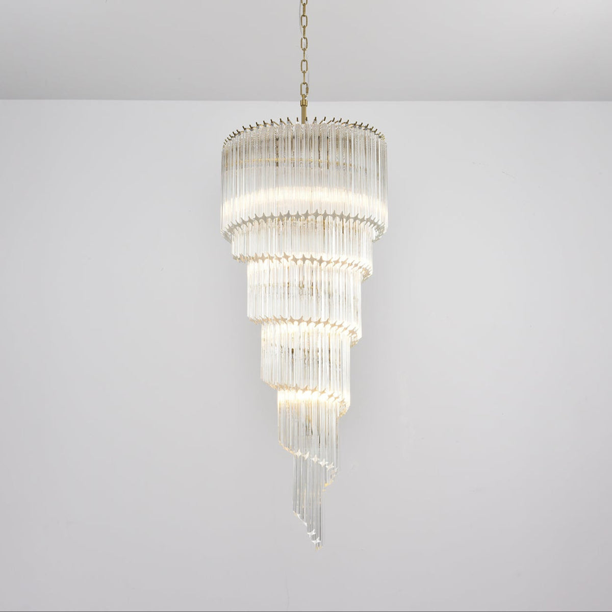 Zelvenmoss Glass Chandelier-Moonnatur
