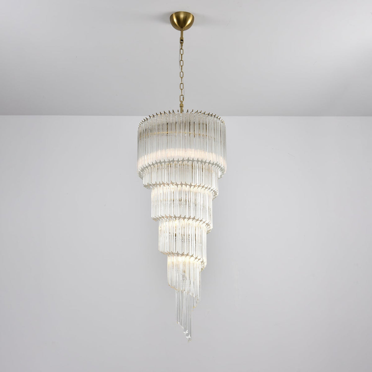 Zelvenmoss Glass Chandelier-Moonnatur