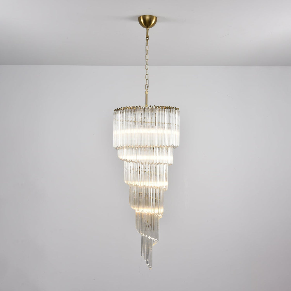 Zelvenmoss Glass Chandelier-Moonnatur