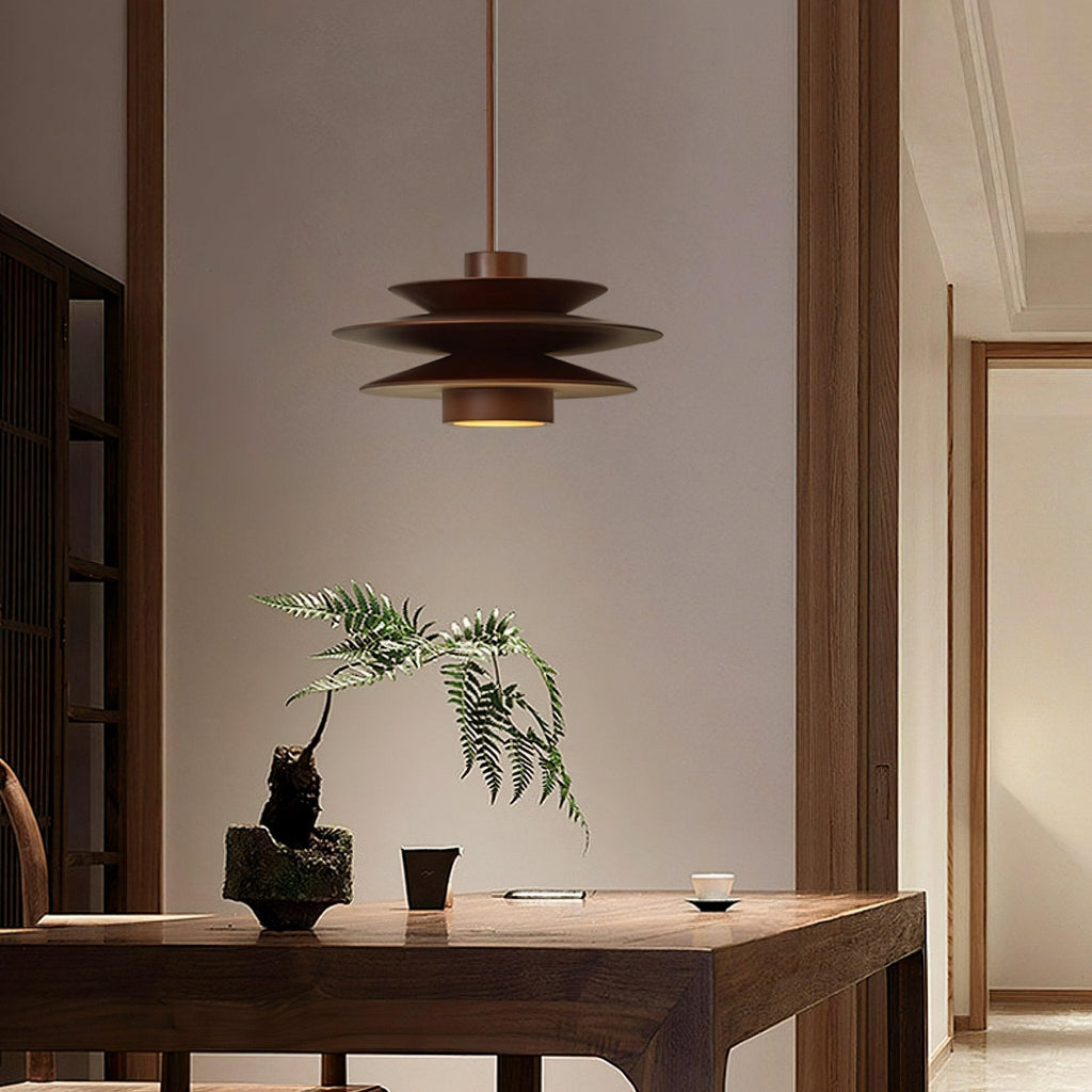 Rivenaria Wood Pendant Light-Moonnatur