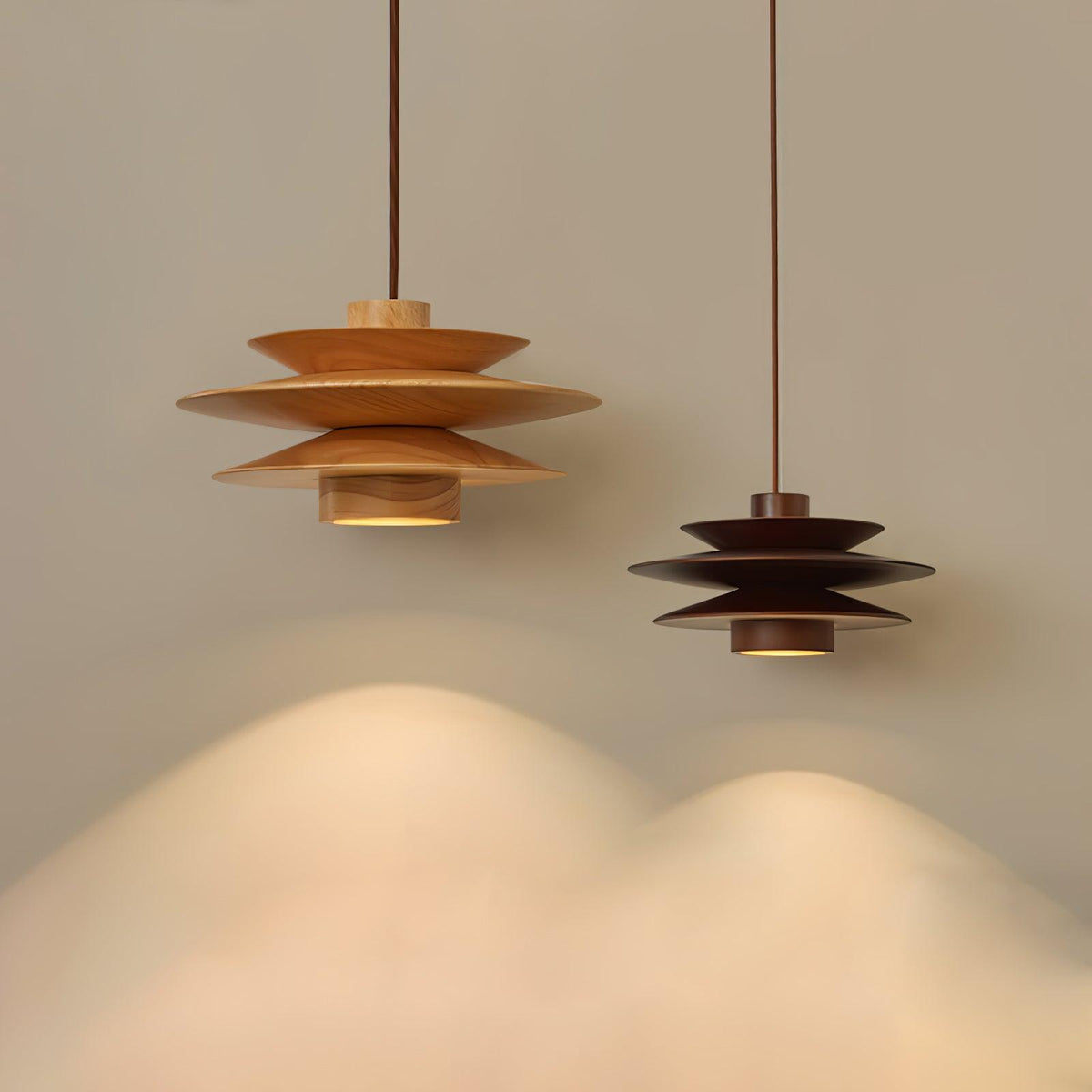 Rivenaria Wood Pendant Light-Moonnatur
