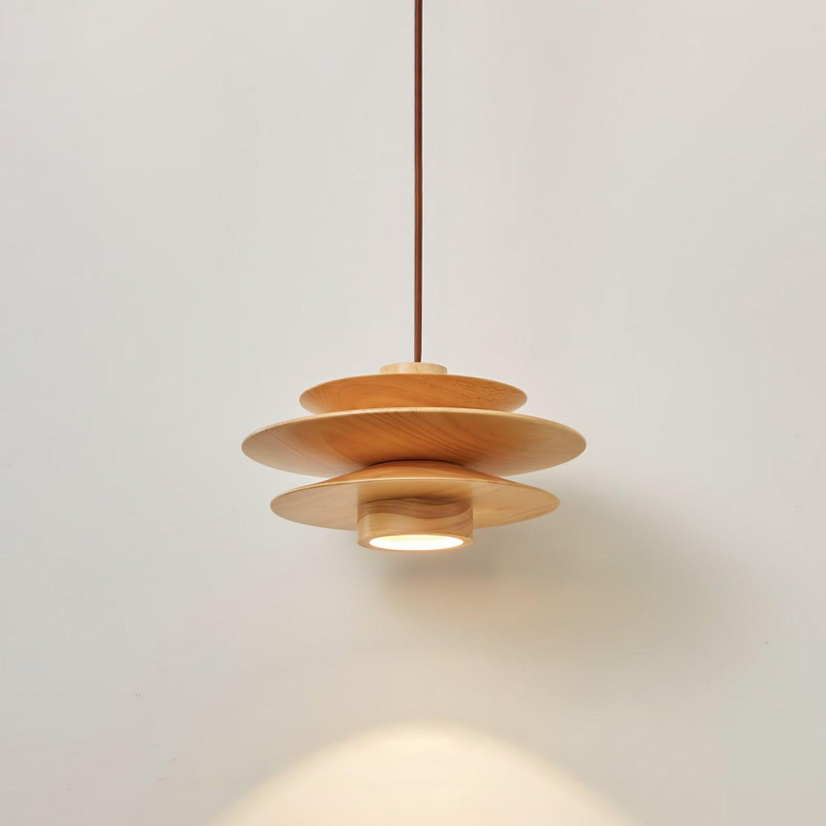 Rivenaria Wood Pendant Light-Moonnatur