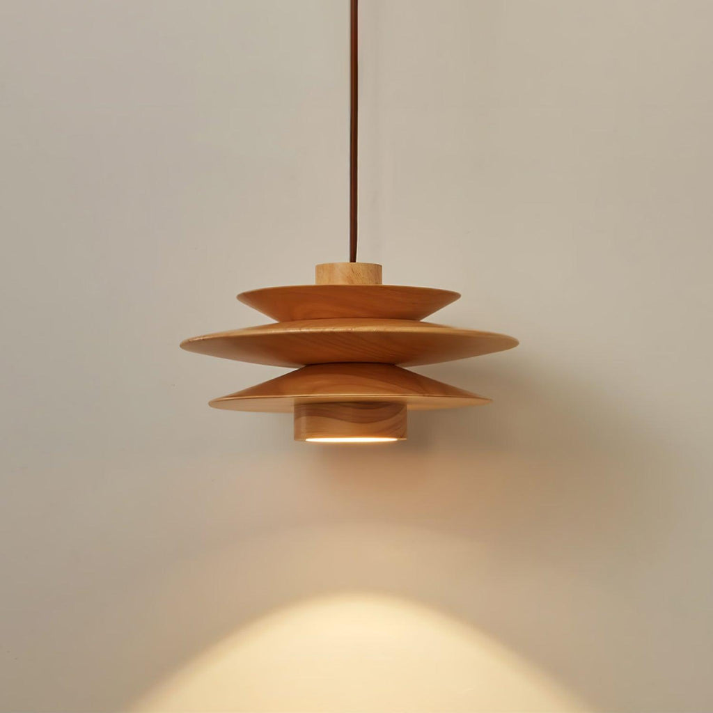 Rivenaria Wood Pendant Light-Moonnatur