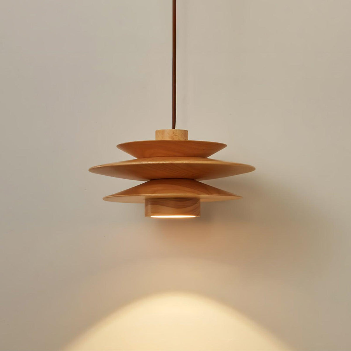 Rivenaria Wood Pendant Light-Moonnatur