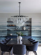Zelvenheath Glass Chandelier-Moonnatur
