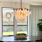 Zelvenheath Glass Chandelier-Moonnatur