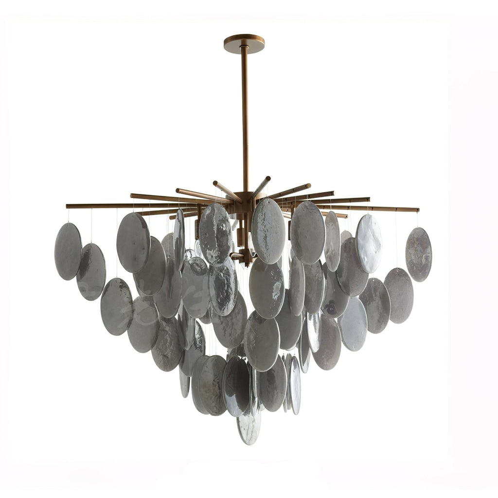 Zelvenheath Glass Chandelier-Moonnatur