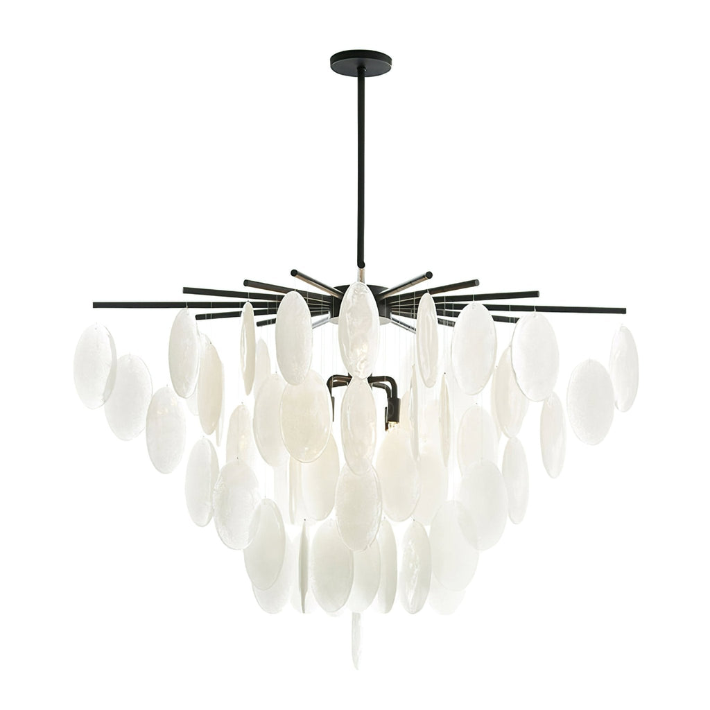 Zelvenheath Glass Chandelier-Moonnatur